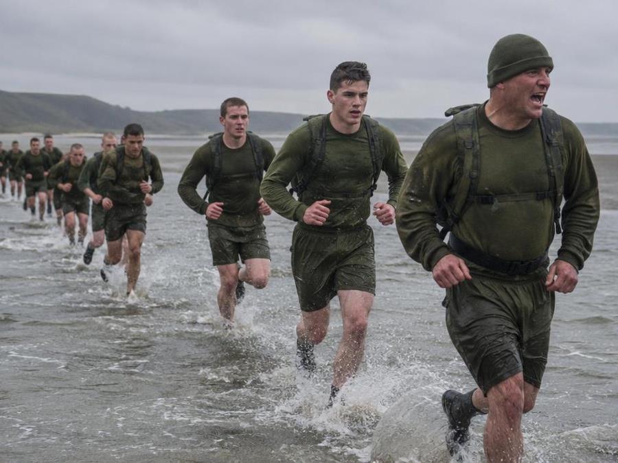 Army physical endurance training — Army Fighting Secrets Recruits performing endurance training in shallow water